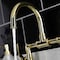 Kingston Brass Whitaker Industrial Style Bridge Bathroom Faucet W/ Pop-Up Drain, Brass KS2172KL - alternate 3